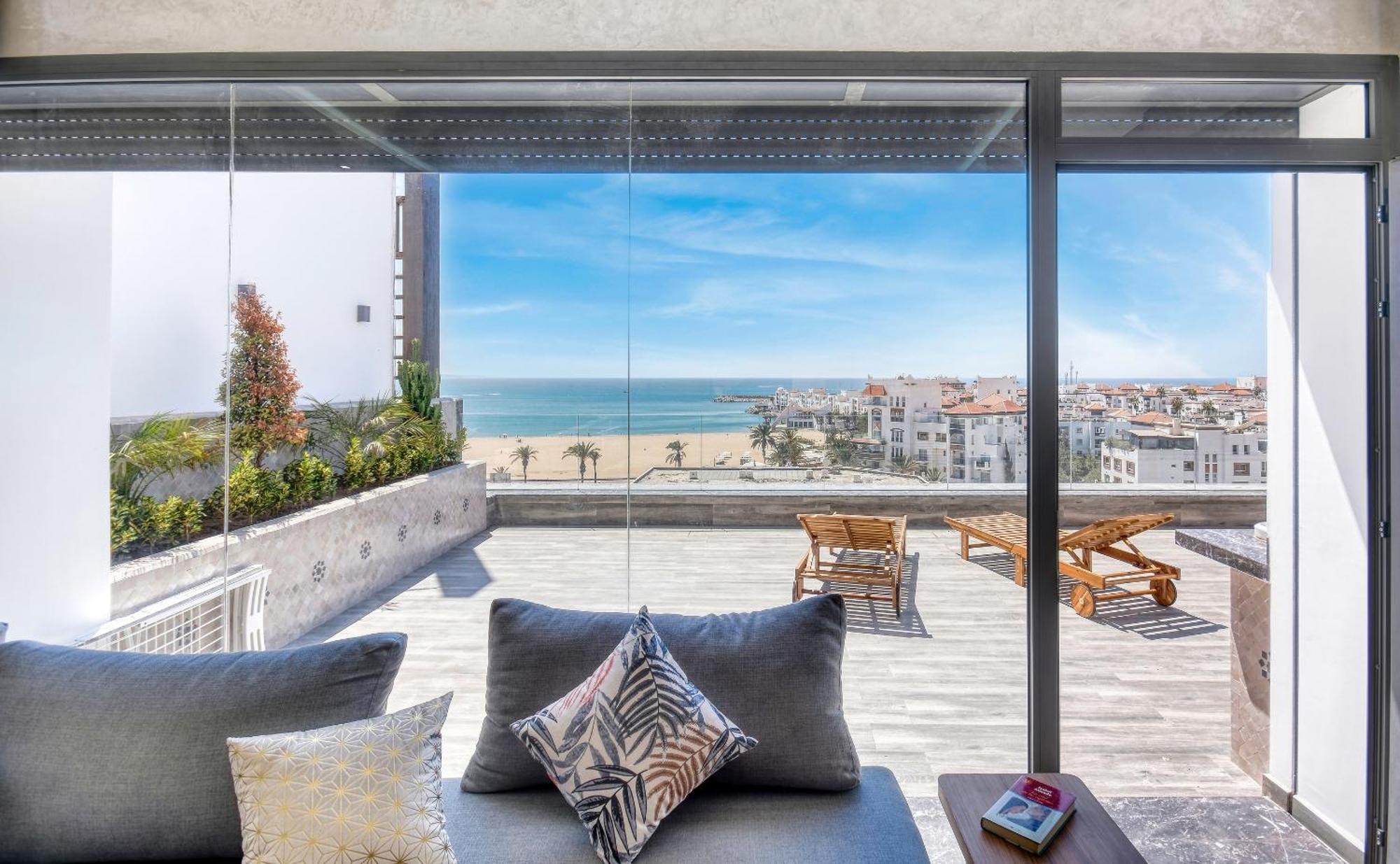 Luxury Seafront Appartement 6-7P アガディール エクステリア 写真