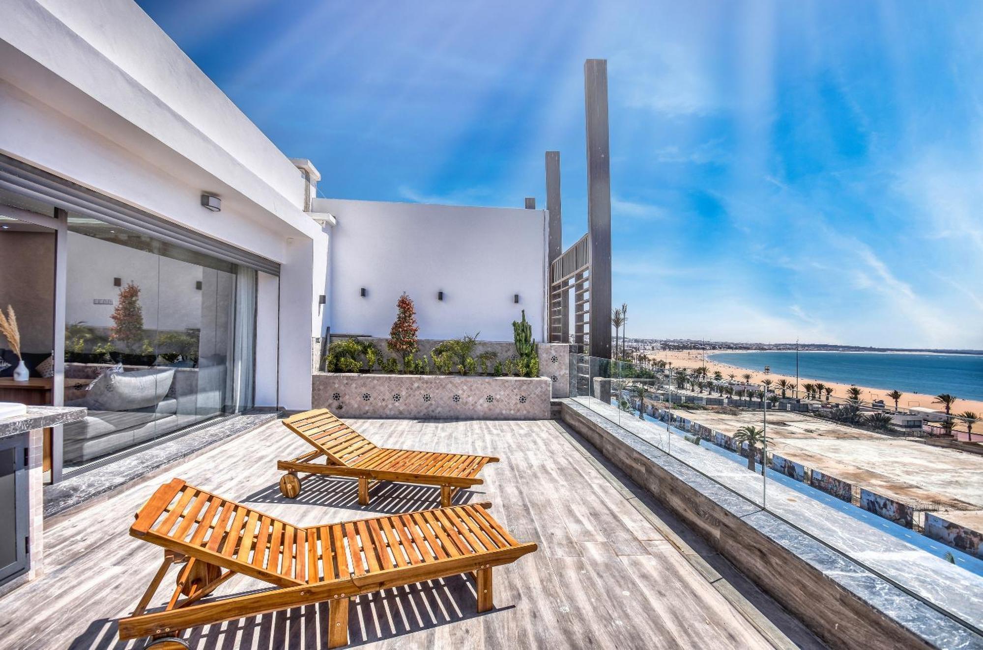 Luxury Seafront Appartement 6-7P アガディール エクステリア 写真